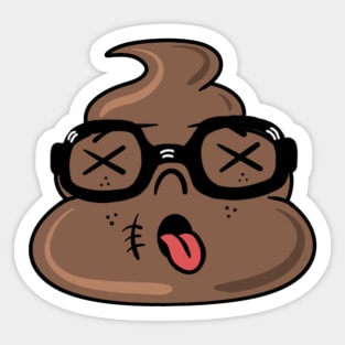 Dead poop emoji Sticker